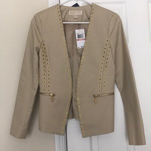 New with Tags Michael Kors tan khaki jacket blazer